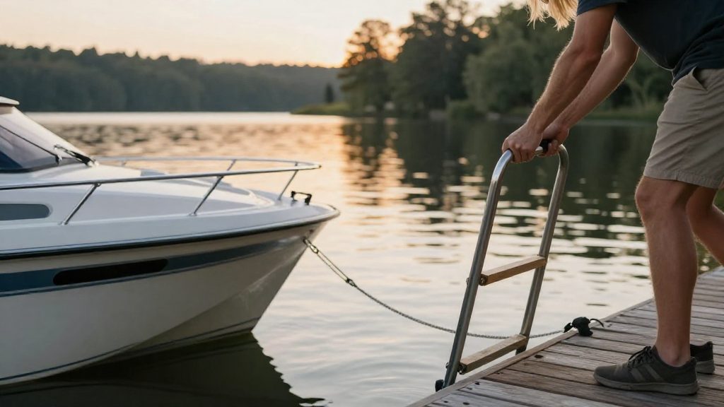 How to Use a Boat Ladder Without Slipping